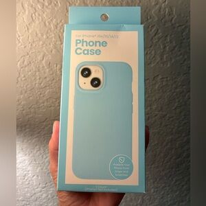 NWT light Blue Phone Case for iPhone 16e/15/14/13. Brand new.